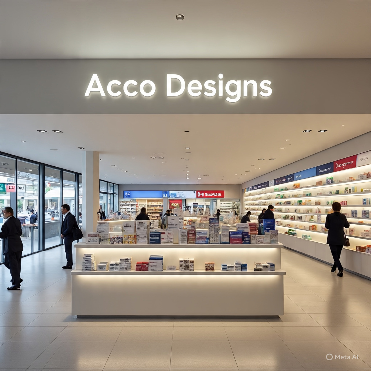 Modern Pharmacy Design Concept Alt Text: Modern pharmacy interior design with clean shelves and lighting Pharmacy Counter and Waiting Area Alt Text: Customer-friendly pharmacy counter with organized layout ACCO Construction Team at Work Alt Text: ACCO interior designers working on pharmacy layout Pharmacy Storage Solutions Alt Text: Efficient medicine storage cabinets in a pharmacy Retail Pharmacy Display Racks Alt Text: Wall-mounted display racks in a modern retail pharmacy Lighting Design in Medical Store Alt Text: Bright pharmacy lighting design for better visibility Before and After Pharmacy Renovation Alt Text: Pharmacy interior transformation by ACCO Construction ACCO Logo Branded Interior Work Alt Text: ACCO branded pharmacy interior design in Lahore