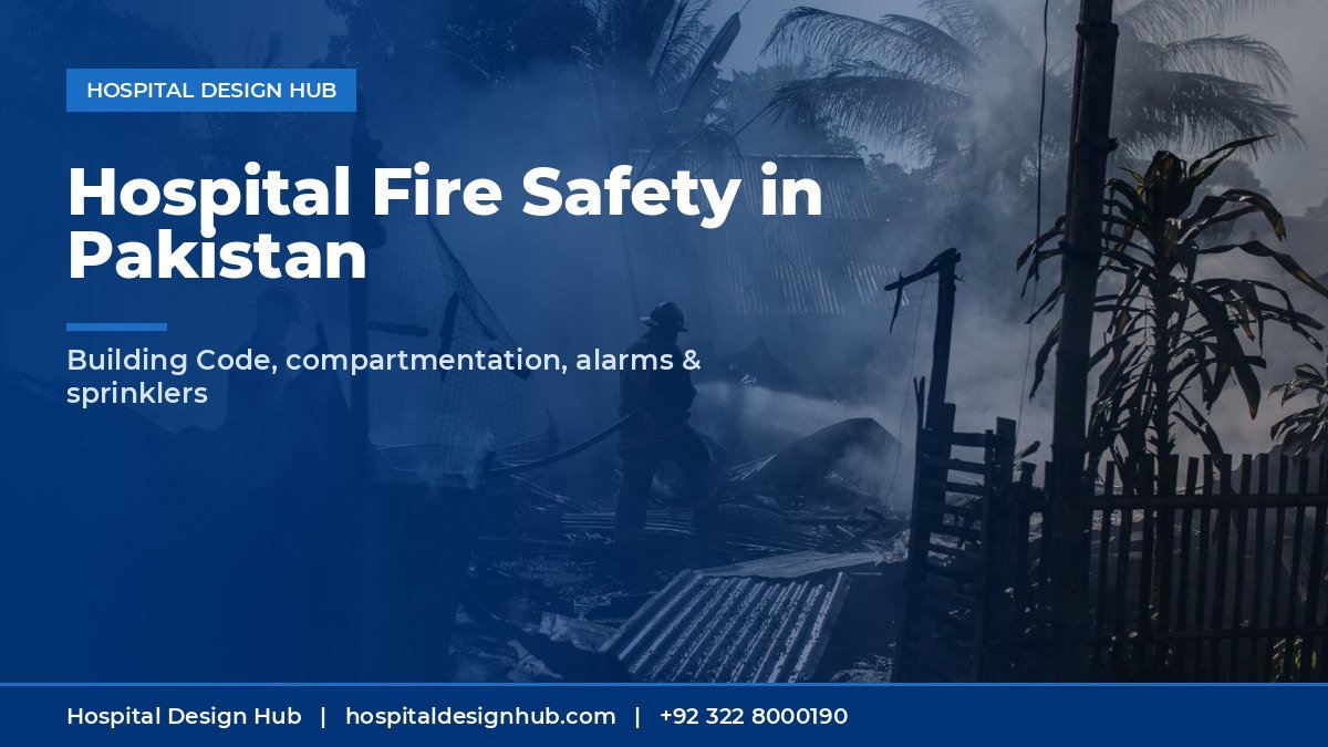 hospital fire safety Pakistan - firefighters controlling a fire
