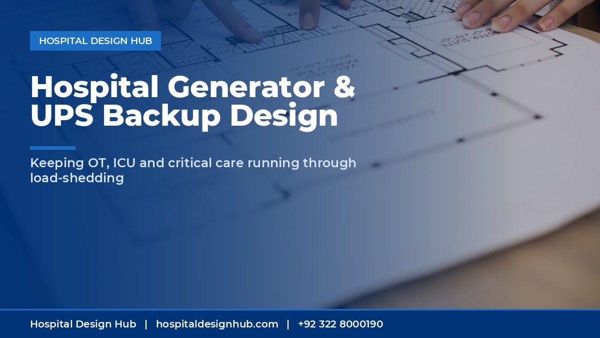 hospital power backup Pakistan - engineers reviewing electrical plans