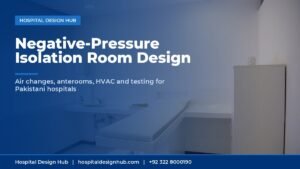isolation room design hospital - clean single patient room