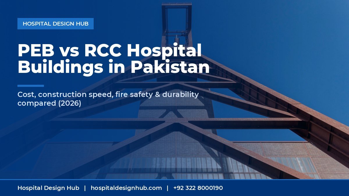 PEB vs RCC hospital building in Pakistan - steel structure frame